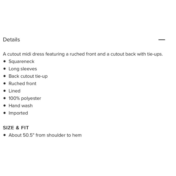 Cut Out Midi Dress by Moonriver, size L - Picture 3 of 3